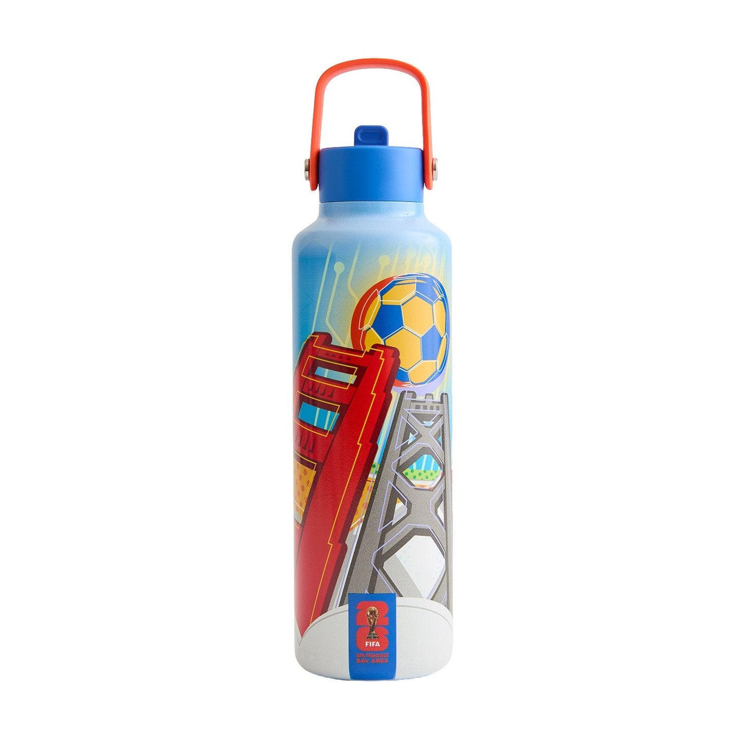 World Cup 2026 San Francisco Bay Area Poster Water Bottle