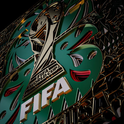 World Cup 2026 Mexico Host Country Emblem 3D Wood Art Frame