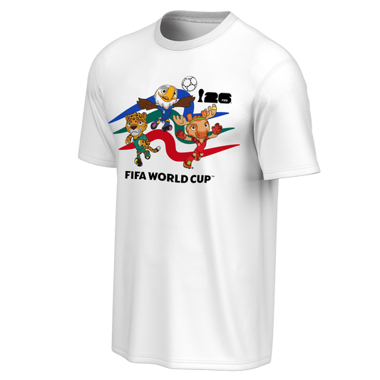 2026 World Cup Mascot Crew White T-Shirt - Unisex