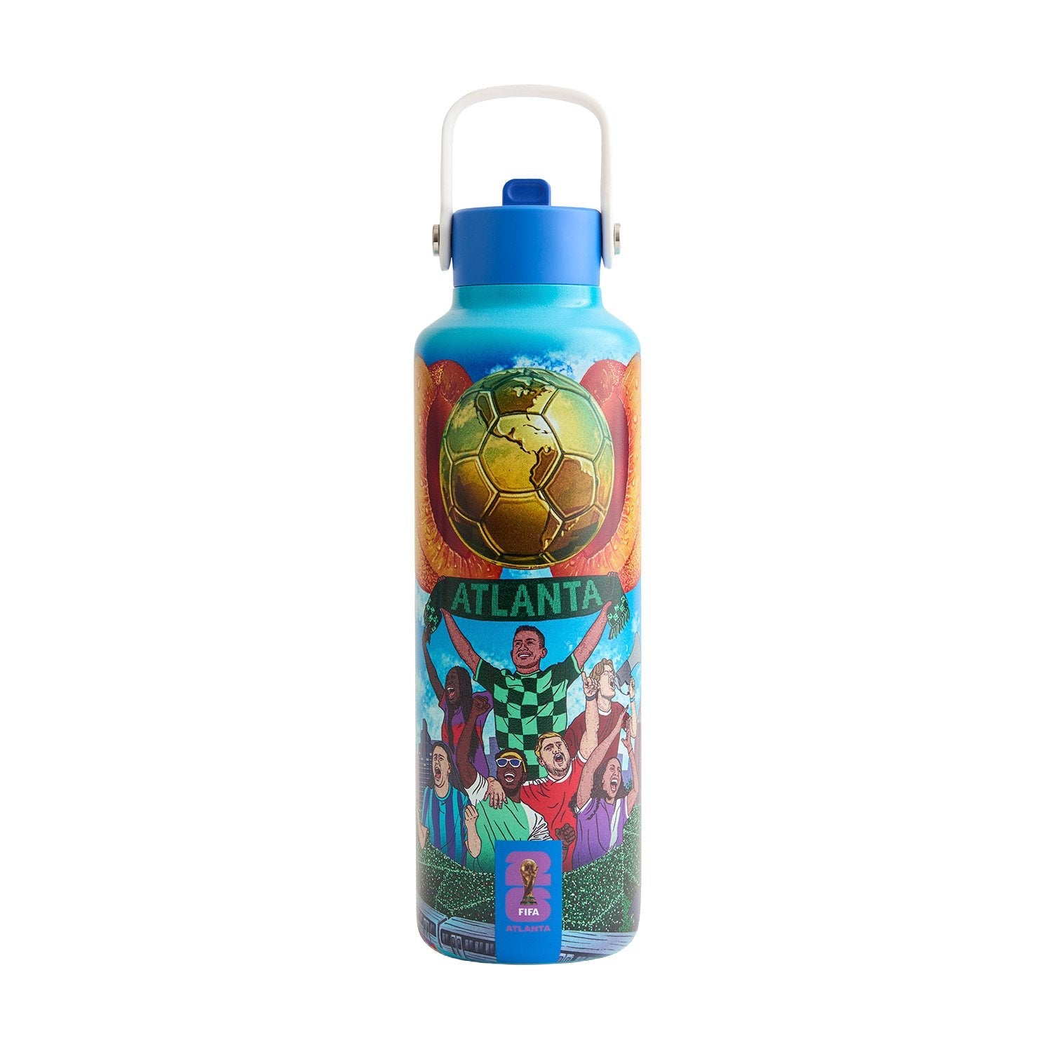 World Cup 2026 Atlanta Poster Water Bottle