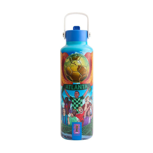 World Cup 2026 Atlanta Poster Water Bottle