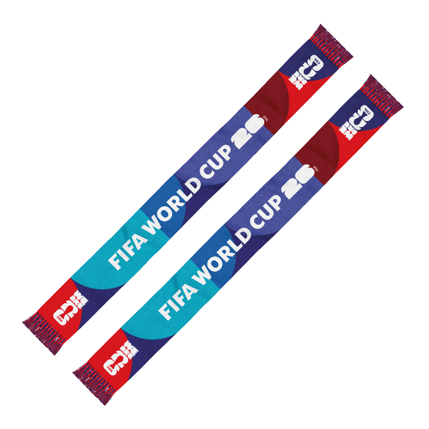 2026 World Cup Tournament Colors Scarf